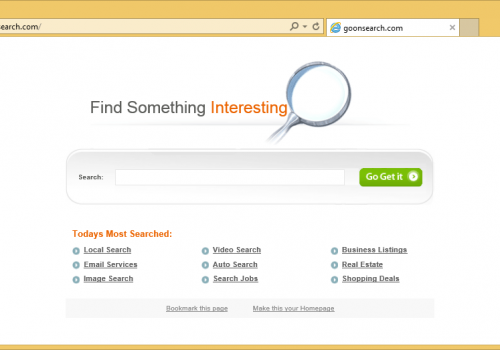 Jak odinstalować Goonsearch.com