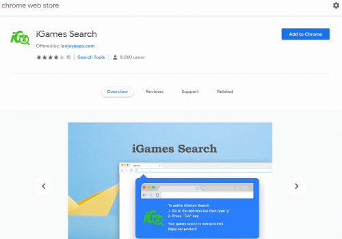 Odinstalować IGames Search Hijacker