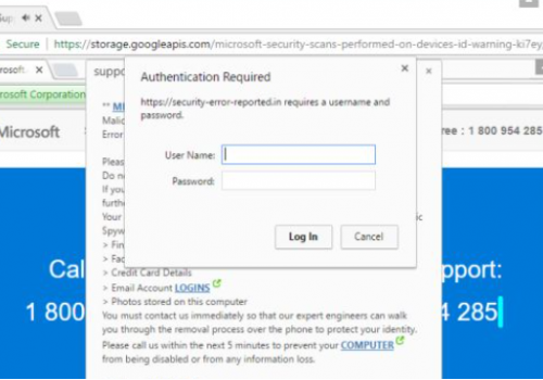 Remove Microsoft Security Tollfree Virus
