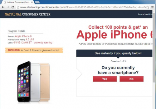 Eliminar National Consumer Center Virus