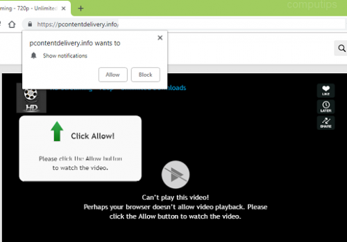 Remove Pcontentdelivery.info POP-UP Redirect