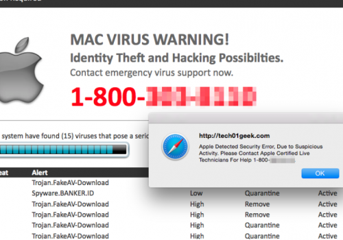 Remove VIRUS ALERT FROM APPLE POP-UP Scam