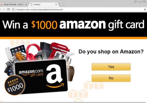 Remove “Win A $1000 Amazon Gift Card” Scam