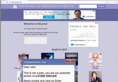 Ads by AZLyrics Removal