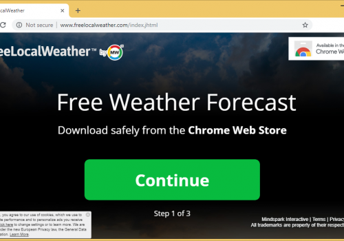 Odstrániť FreeLocalWeather Toolbar