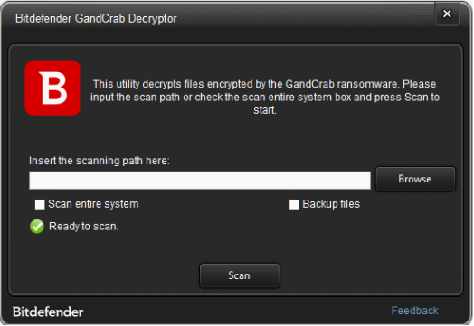GandCrab Ransomware Free decryption tool