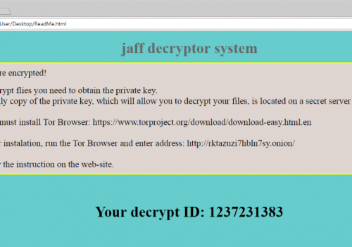 Eliminar Jaff ransomware virus