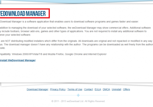 Remove WeDownload manager