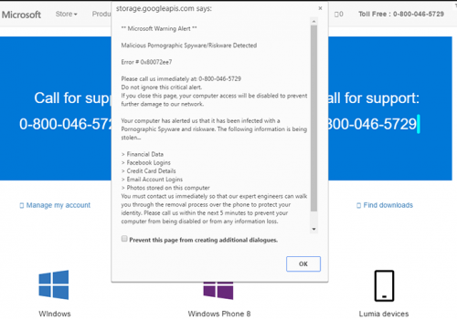 Remove Fake Microsoft Warning Alert Virus