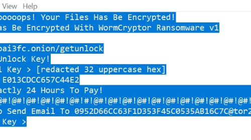 Eliminar WORMCRYPT0R