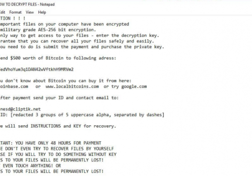 Eliminar .kali file virus
