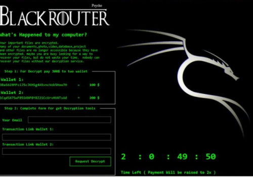 Remove BlackRouter Ransomware