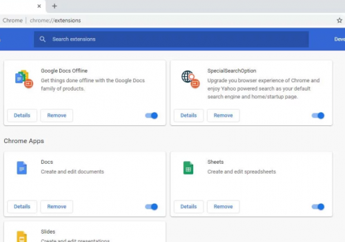 Remove SpecialSearchOption