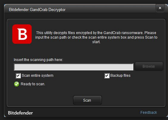 Bitdefender release decryptor for GandCrab versions