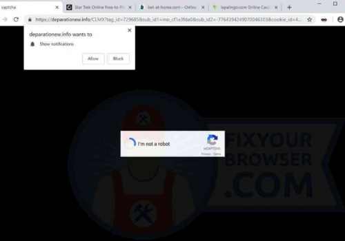 How to remove Deparationew.info