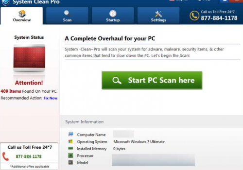System Clean Pro Removal Tool
