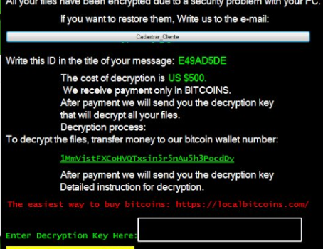 Crazycrypt@bk.ru Crazy ransomware eliminación de equipo