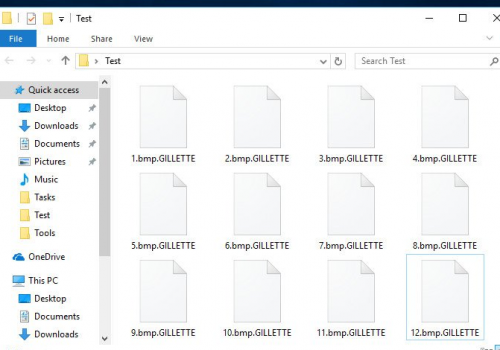 Retire GILETTE Ransomware