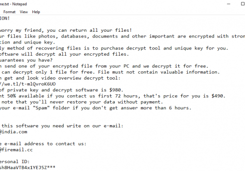 Kroput Ransomware retiro