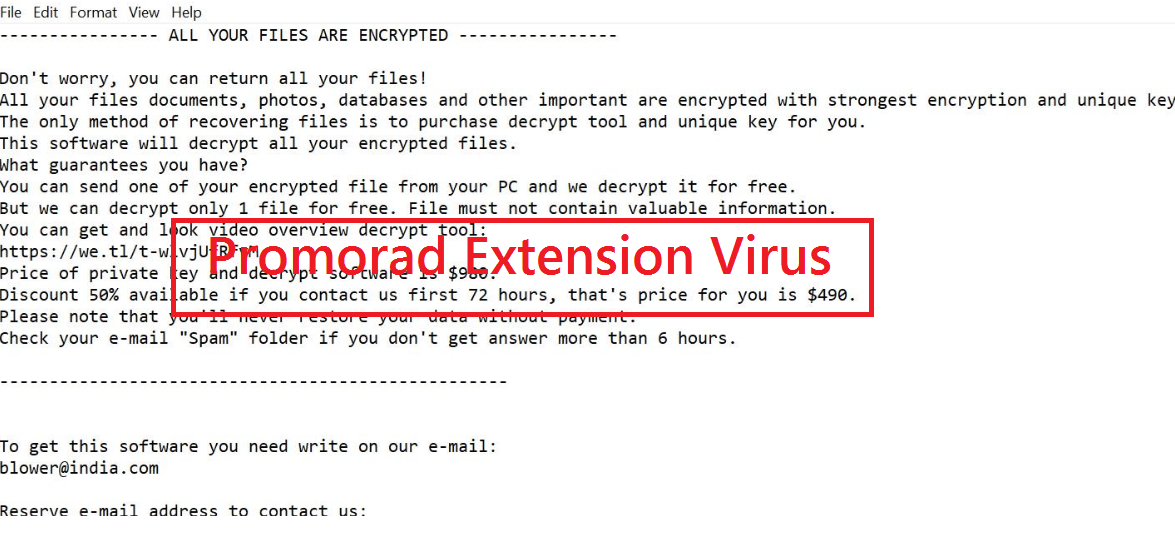 Promorad Extension Virus