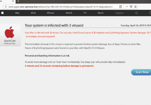 Remove Apple.com-optimize.live