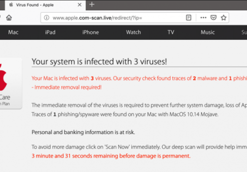 Remove Apple.com-scan.live scam