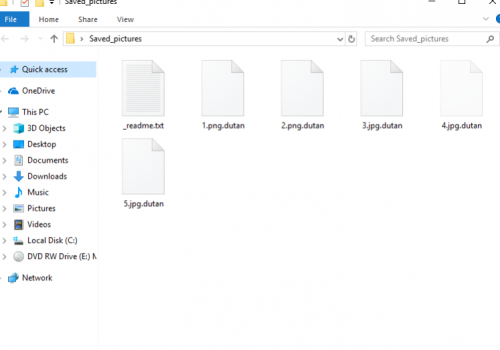 Eliminar.Dutan ransomware virus