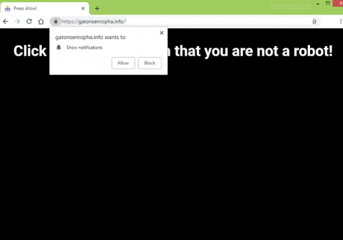 Remove Gatonsenropha.info POP-UP Ads
