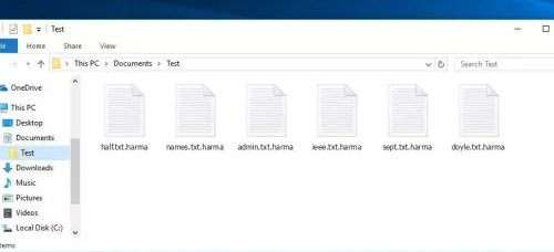 Quitar Harma Ransomware -. La eliminación de virus de archivo Harma