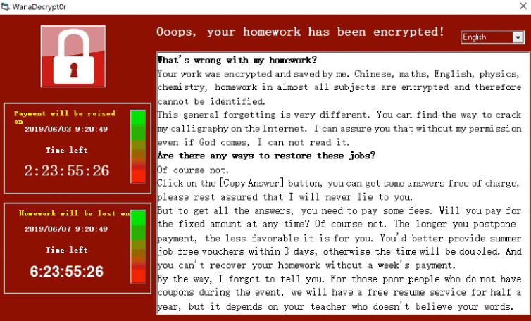 Homework Ransomware