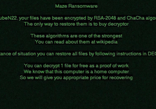 Quitar Maze Ransomware -. La eliminación de virus de archivos Maze