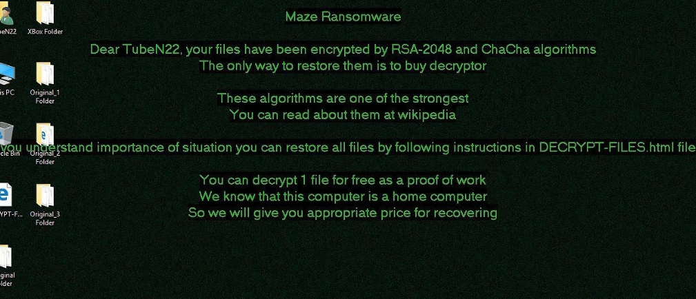 Maze Ransomware