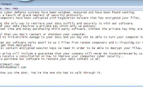 EliminarMegaCortex Virus