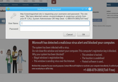 Remove Microsoft Detected Malicious Virus And Blocked Your Computer POP-UP Scam