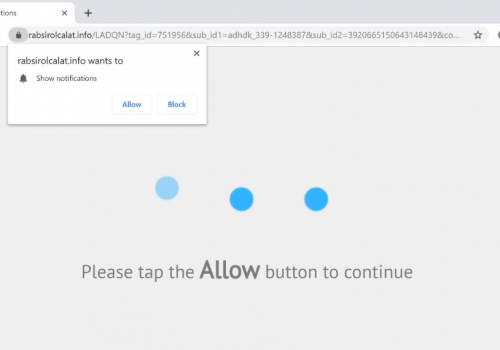 Remove Rabsirolcalat.info browser virus