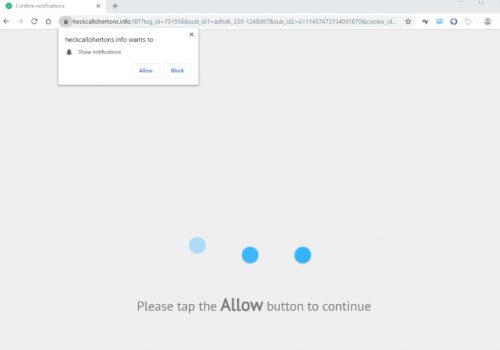 How to remove Heckcallohertons.info Pop-ups