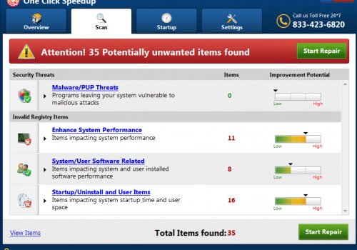 เอา One Click Speedup