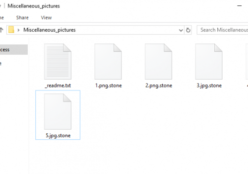 ¿Cómo eliminar.Stone file virus