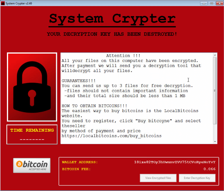 SystemCrypter ransomware