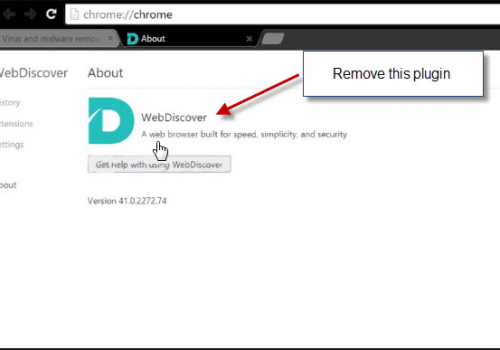 Remove WebDiscover Adware