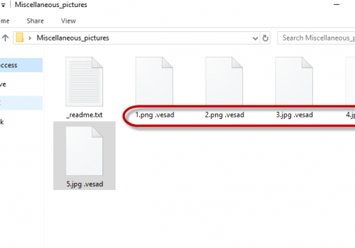 Quitar .vesad ransomware