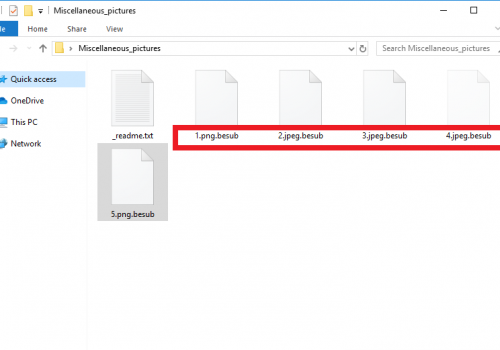 Eliminar .BESUB file virus