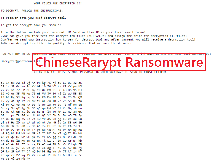 ChineseRarypt Ransomware