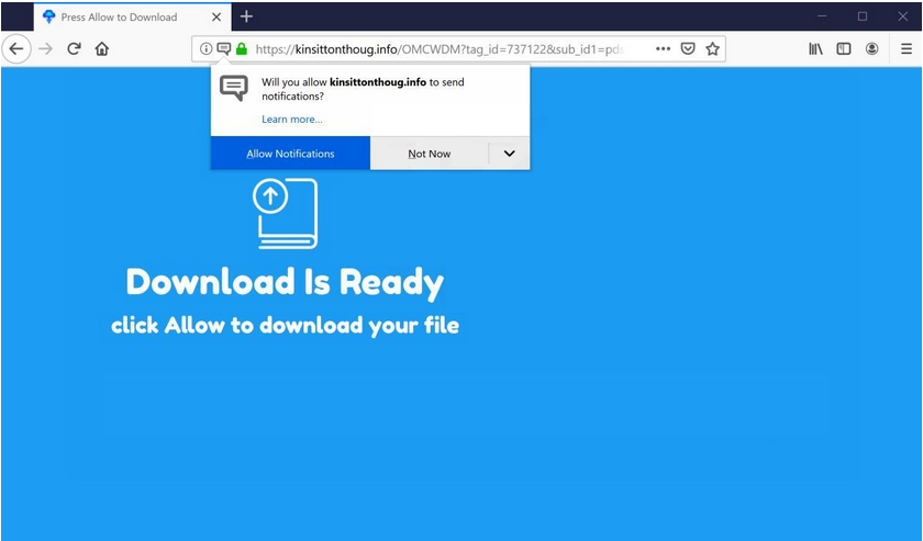 Click Allow to download your file scam