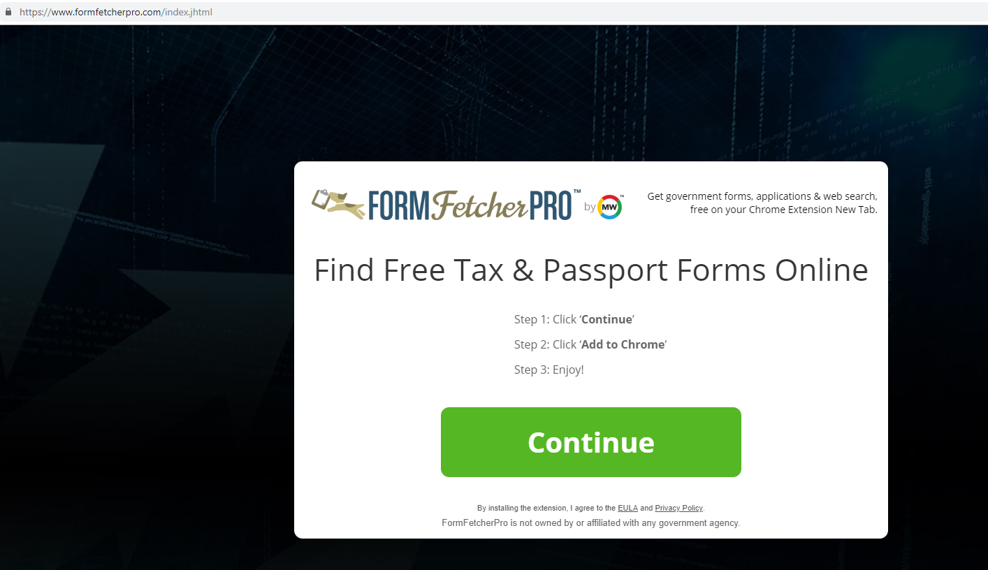 FormFetcherPro Browser Hijacker