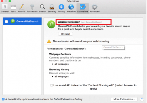 Remove GeneralNetSearch from Chrome, Firefox and IE