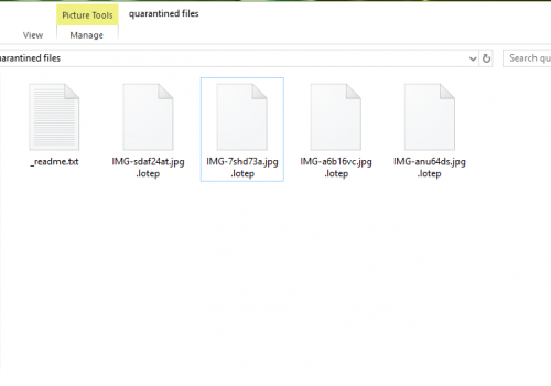 Eliminar .Lotep File Virus