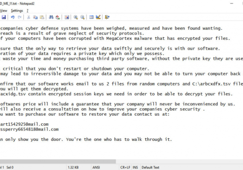 Cómo eliminar Megac0rtx ransomware