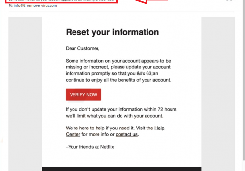 How to remove Netflix virus