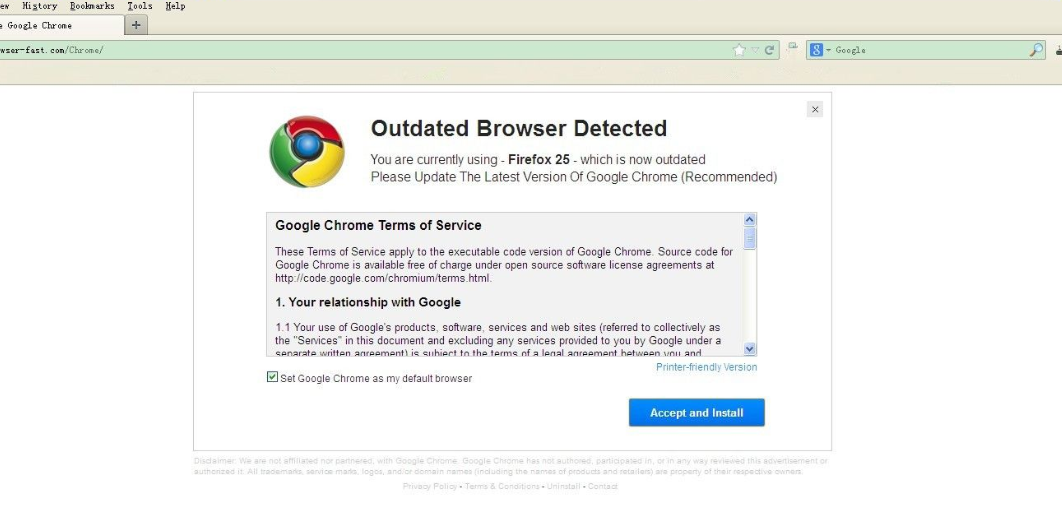 Outdated browser detected